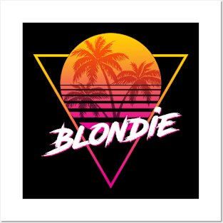 Blondie - Proud Name Retro 80s Sunset Aesthetic Design Posters and Art